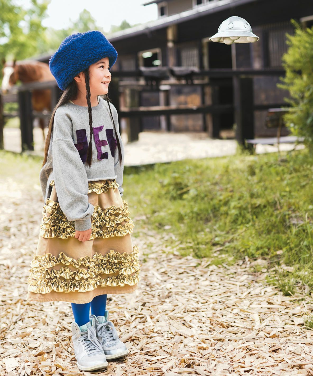 Chino Many Frilled Skirt