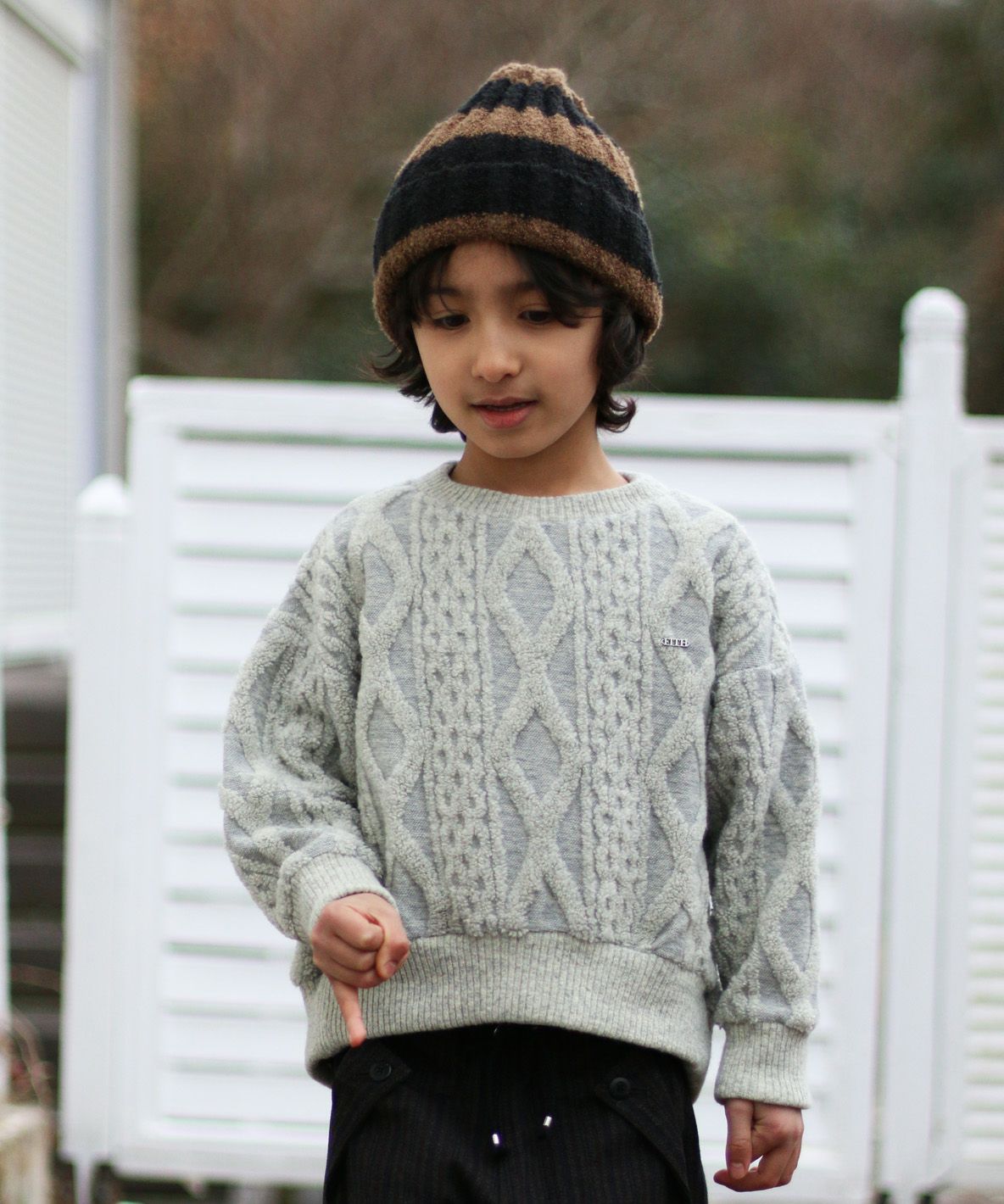 Lampswool Cable Pile Sweatshirt