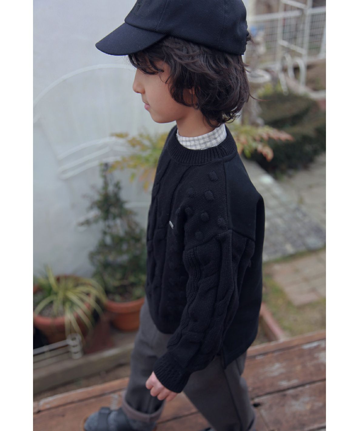 Pile and Knit Sweatshirt