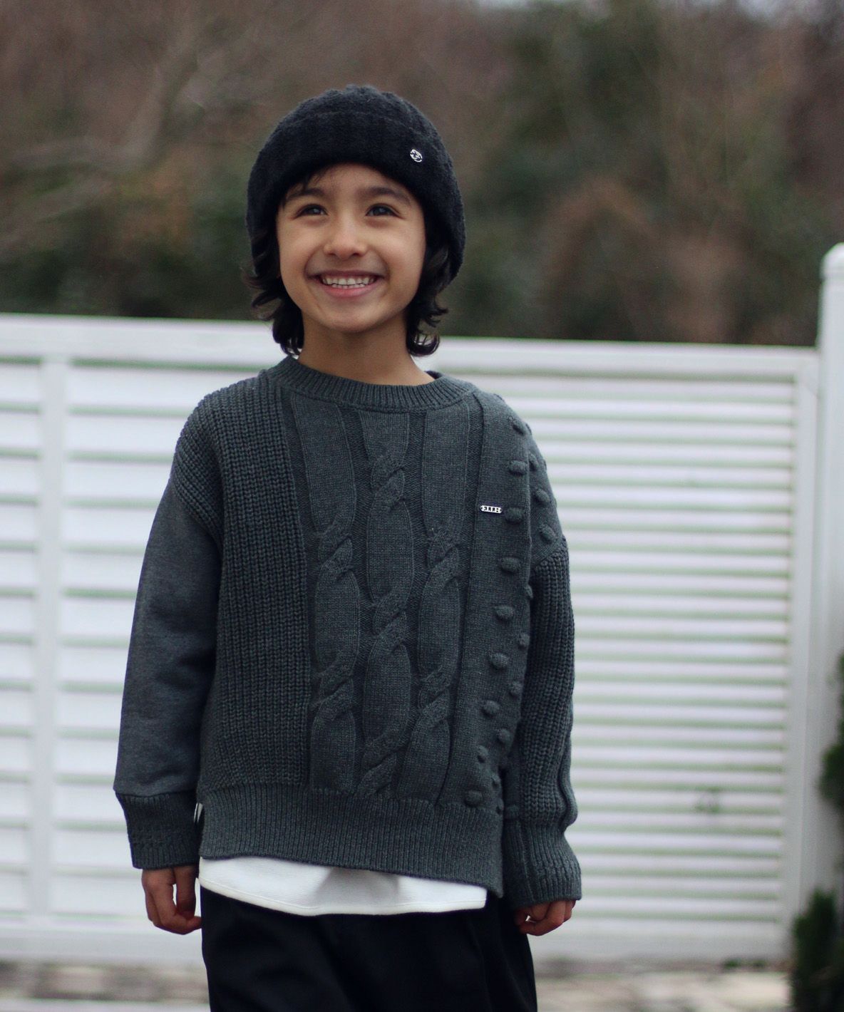 Pile and Knit Sweatshirt