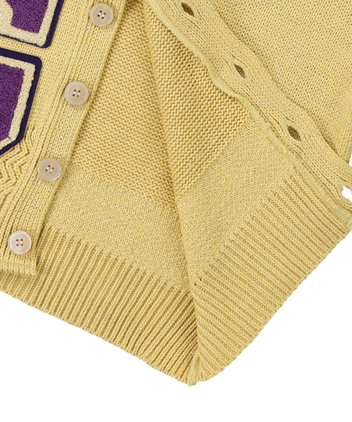 Glitter Lettered Cardigan