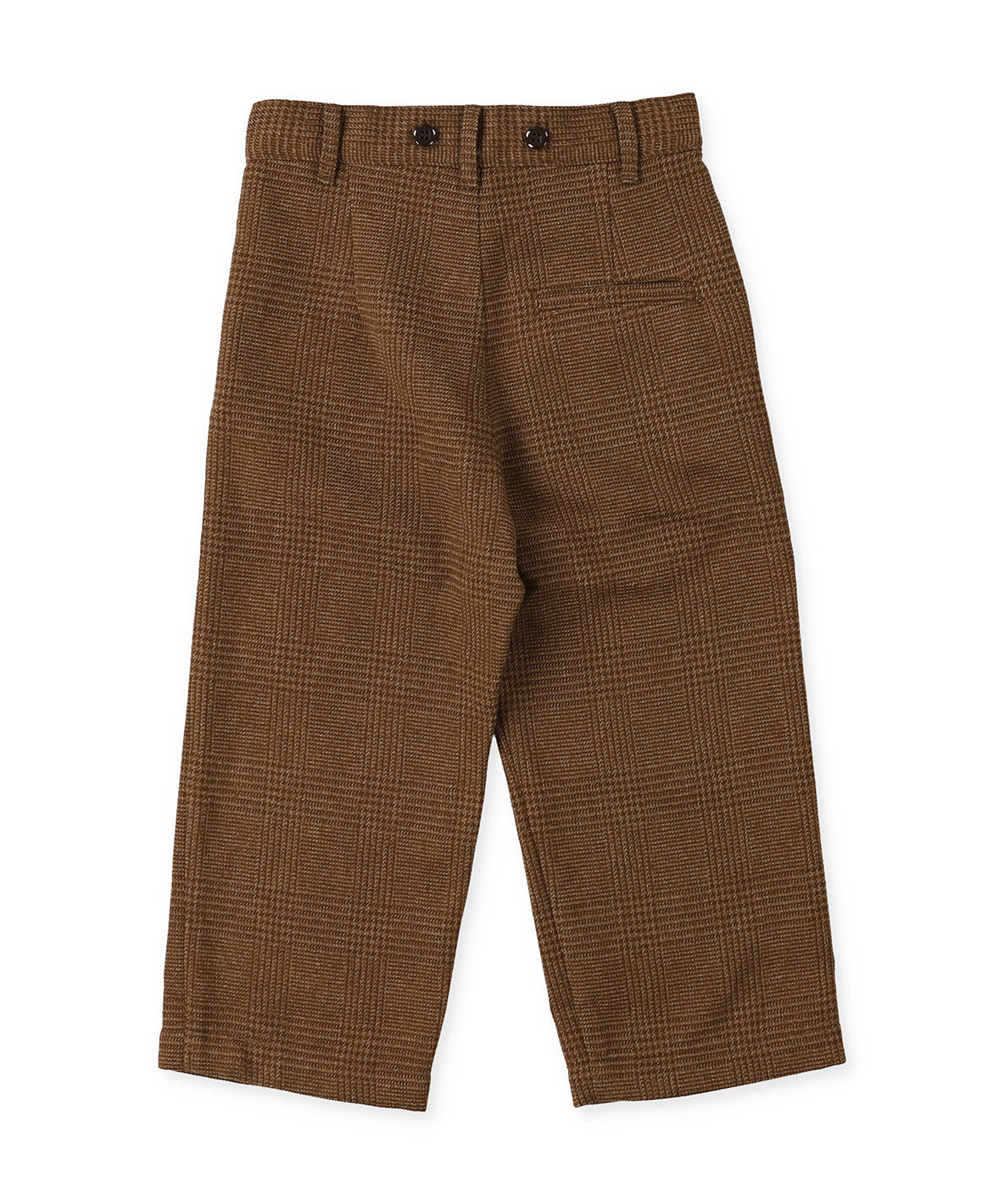 Tweed Glencheck Suspenders Pants