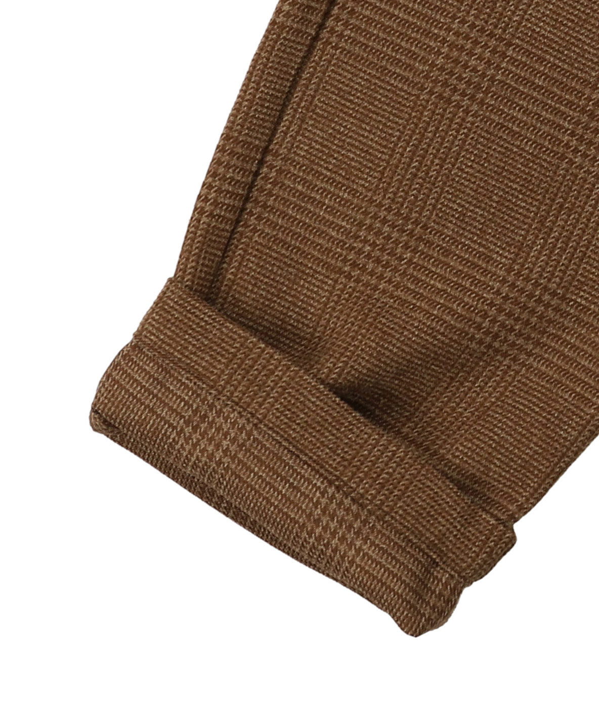 Tweed Glencheck Suspenders Pants