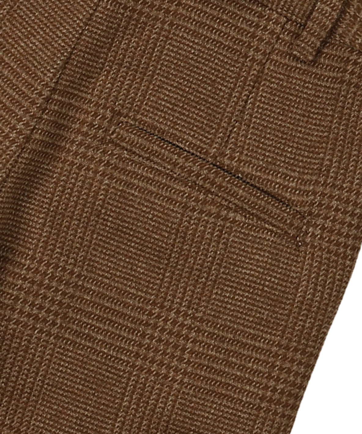 Tweed Glencheck Suspenders Pants