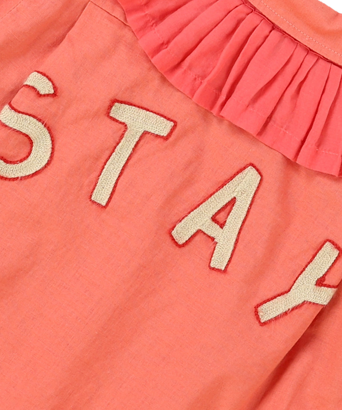 Ruffled Combination Shirt