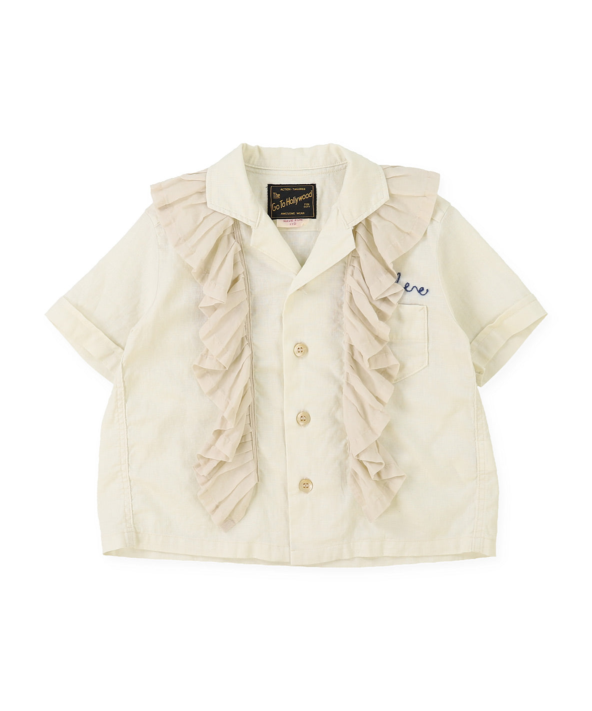 Ruffled Combination Shirt