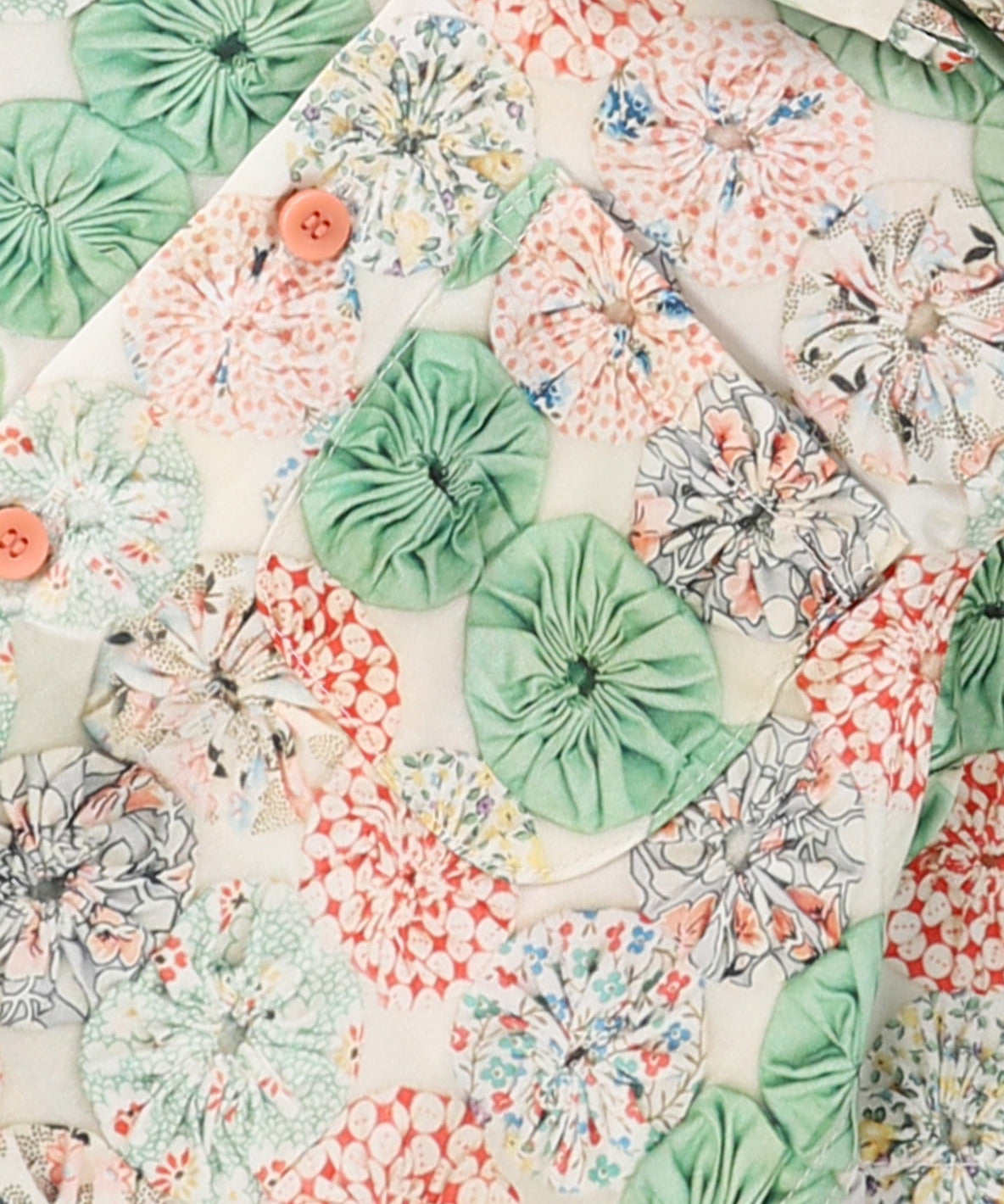 Antique Yo-yo Printed Shirt