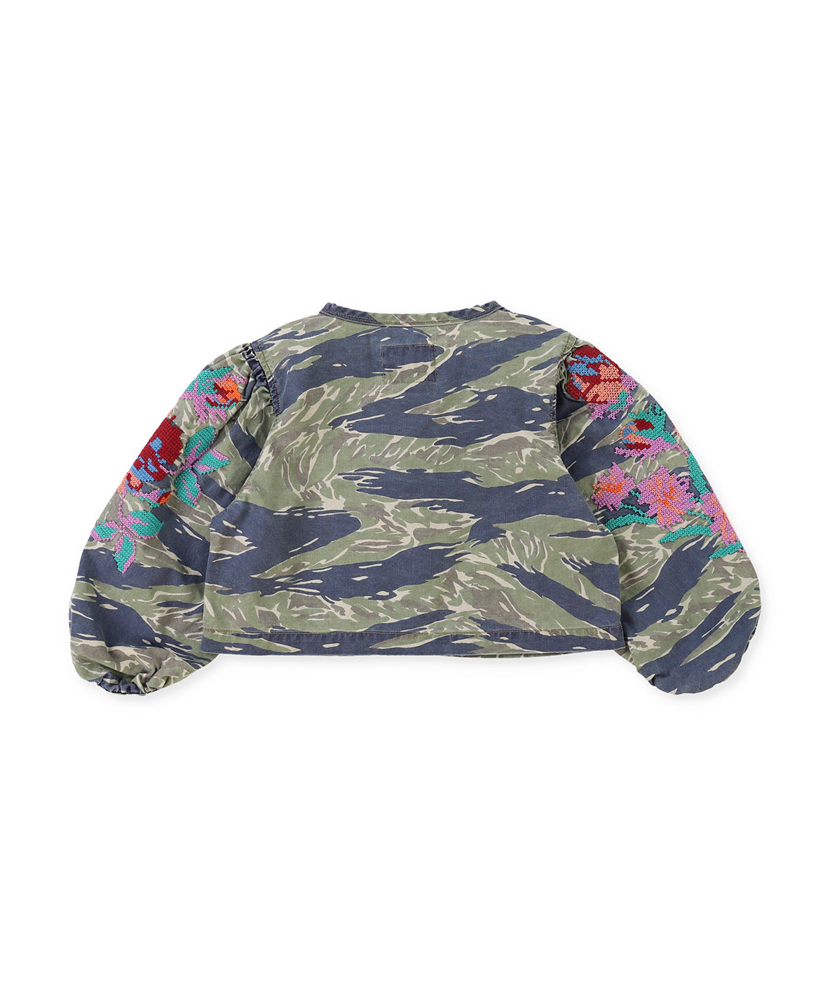 Camouflage Puffed Sleeve JK
