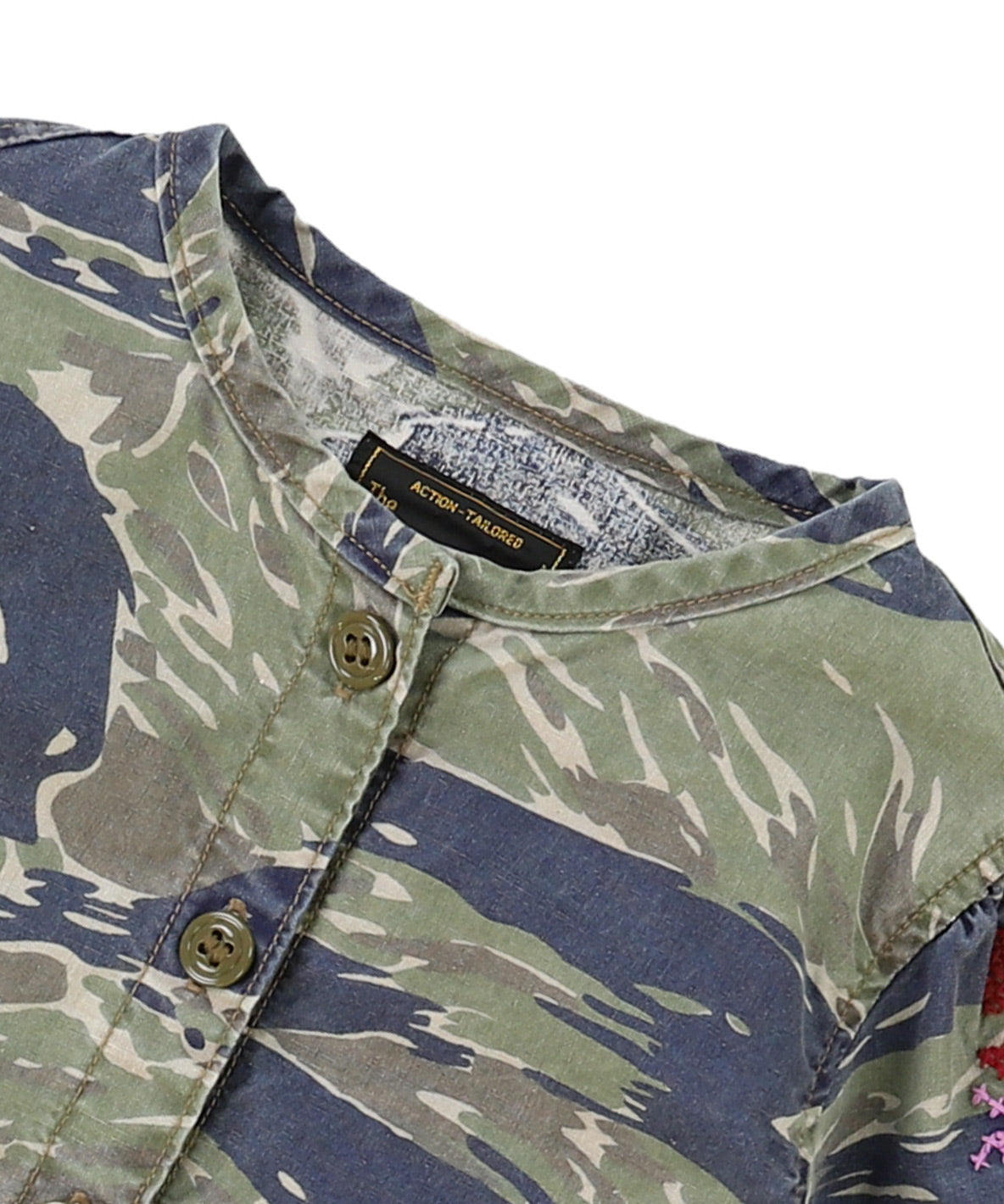 Camouflage Puffed Sleeve JK