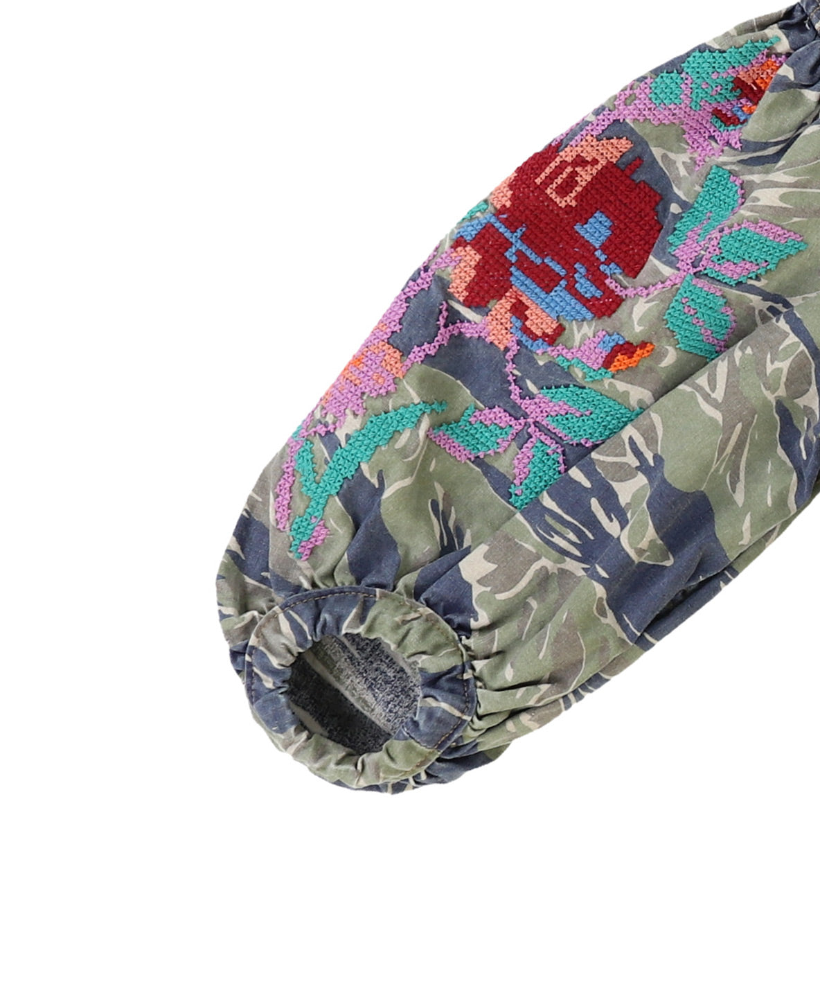 Camouflage Puffed Sleeve JK