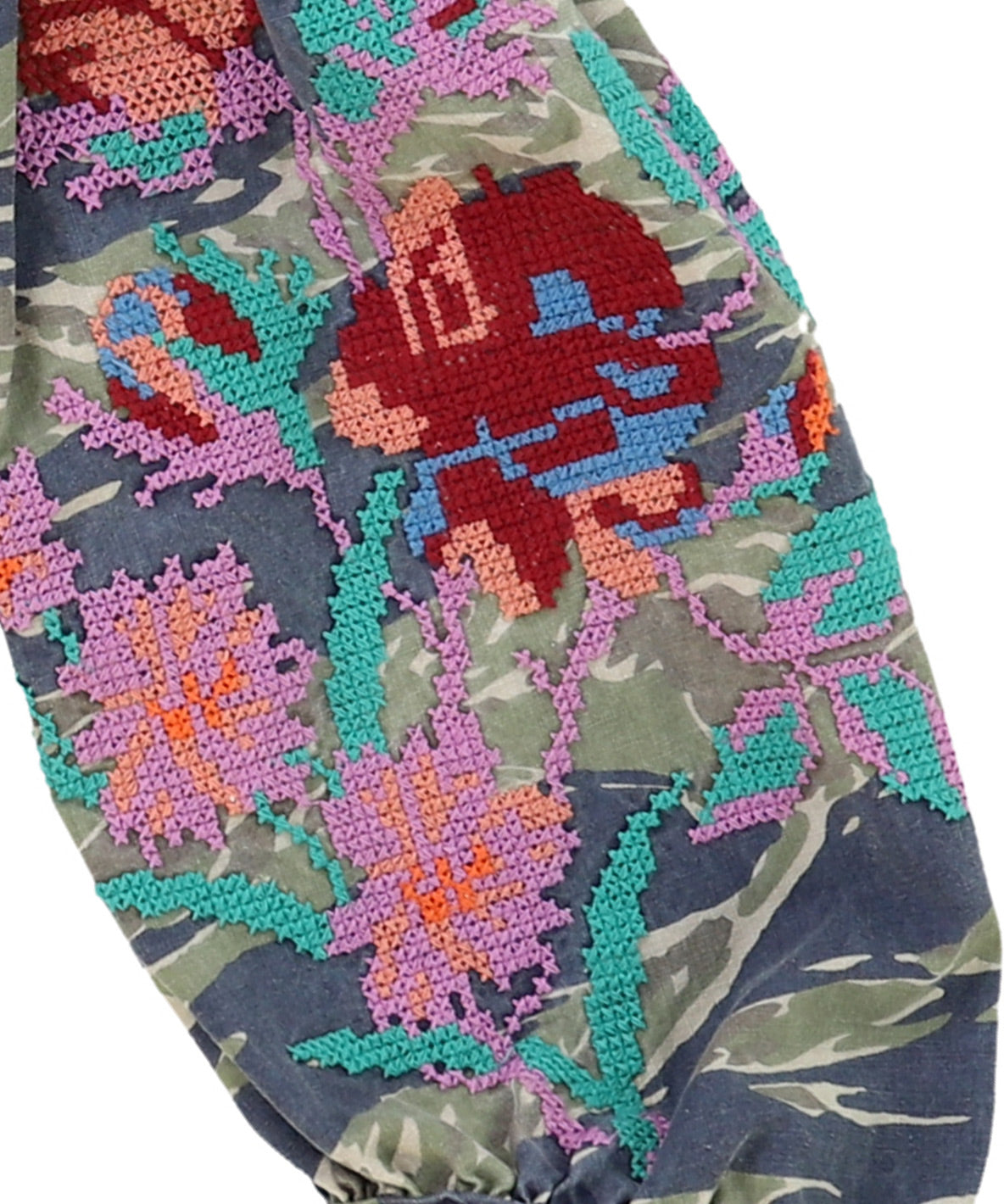 Camouflage Puffed Sleeve JK