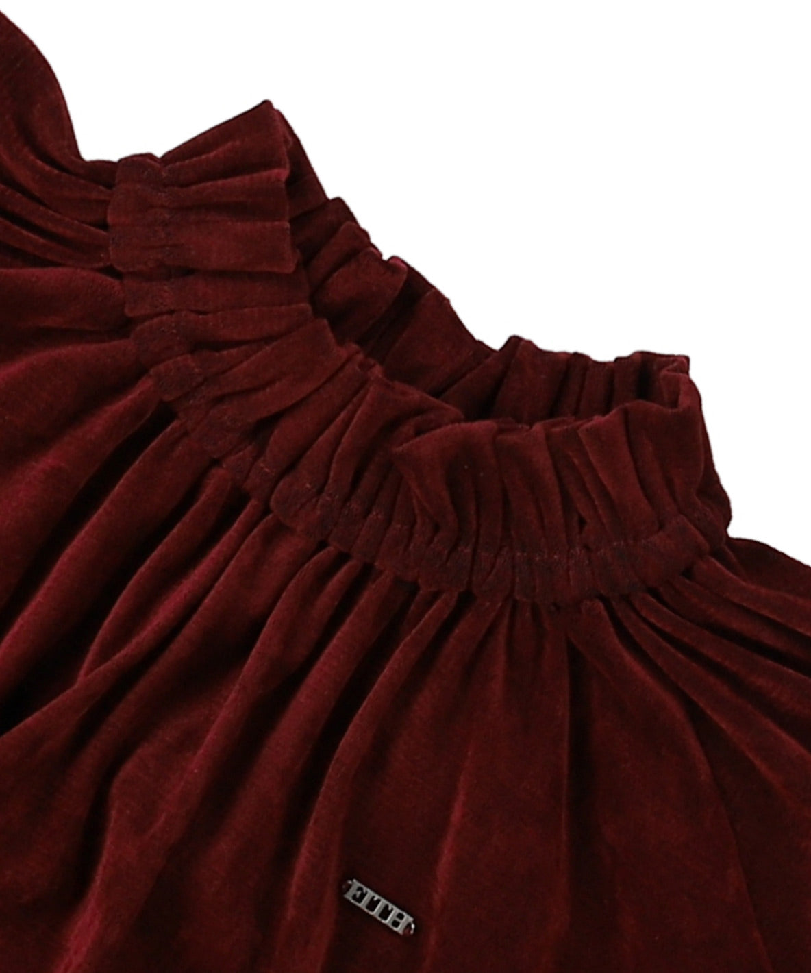 Tulle Flocky Gathered Pullover