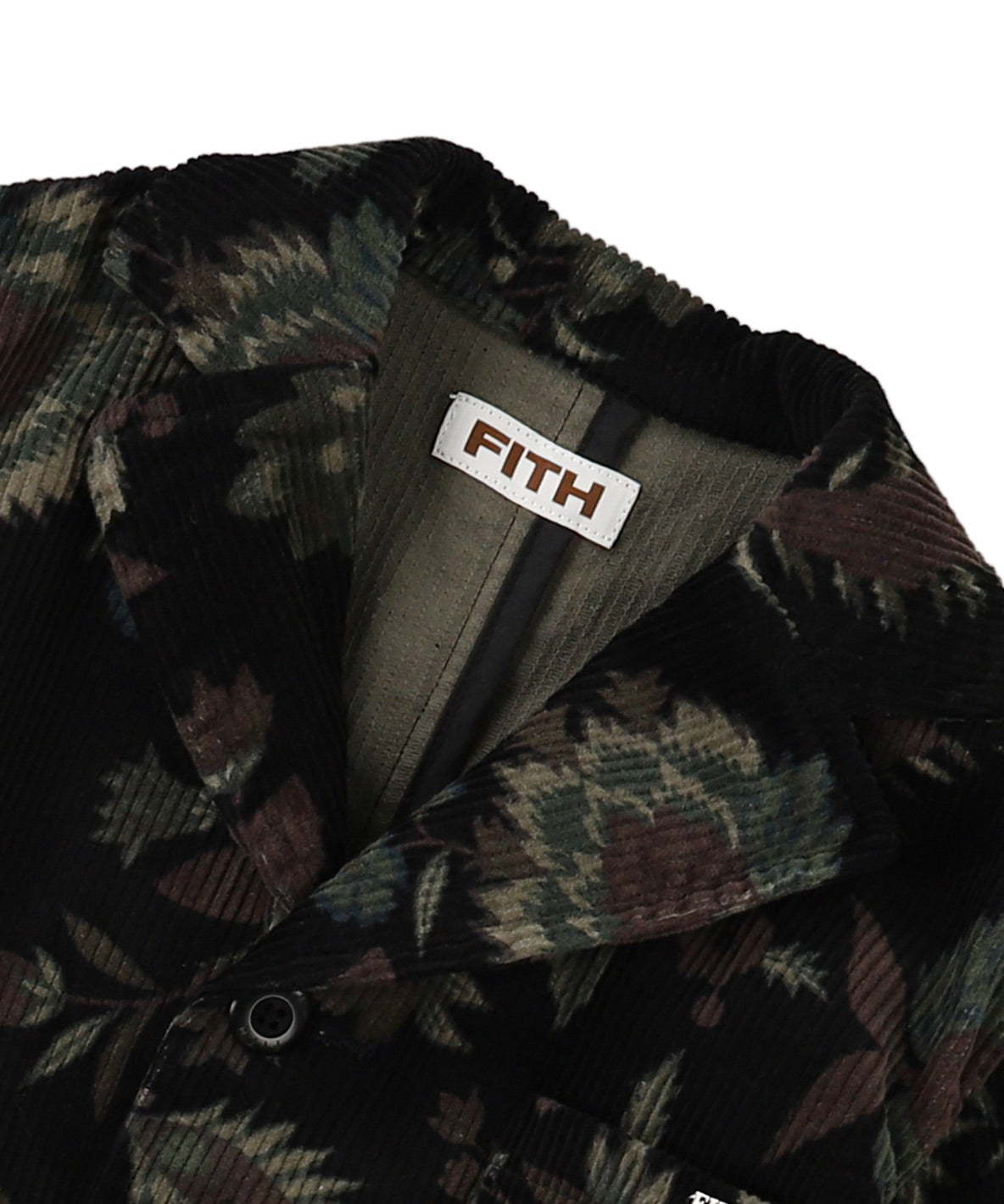 Botanical Printed Corduroy Jacket