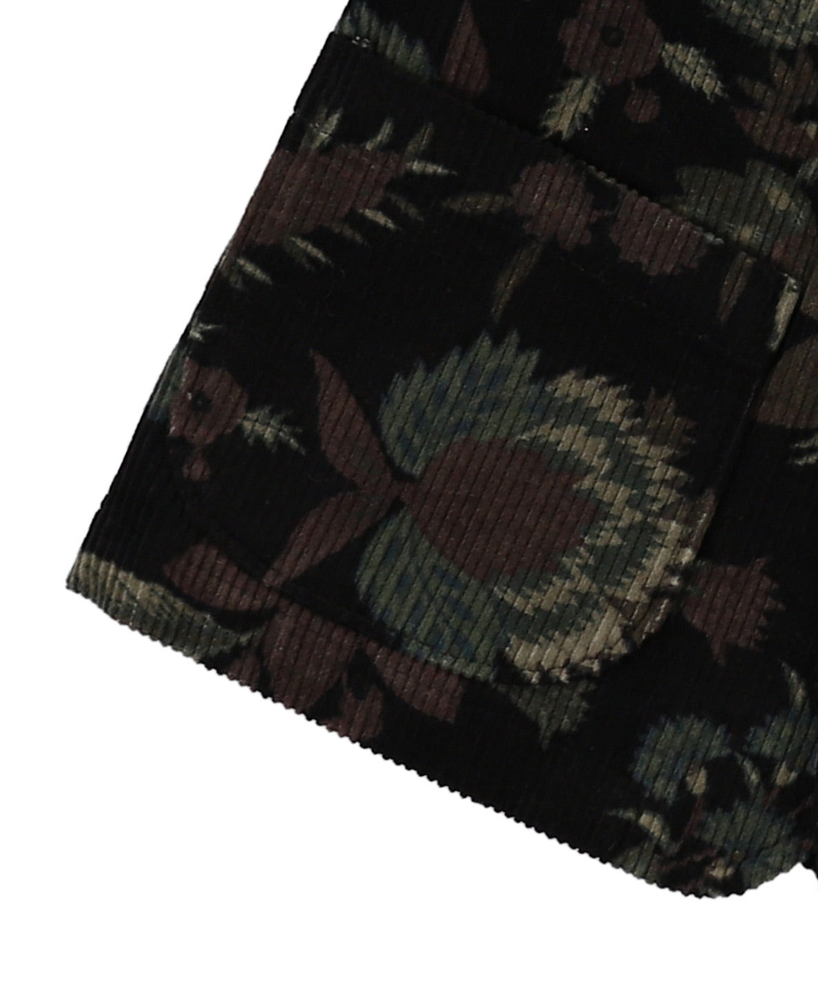 Botanical Printed Corduroy Jacket