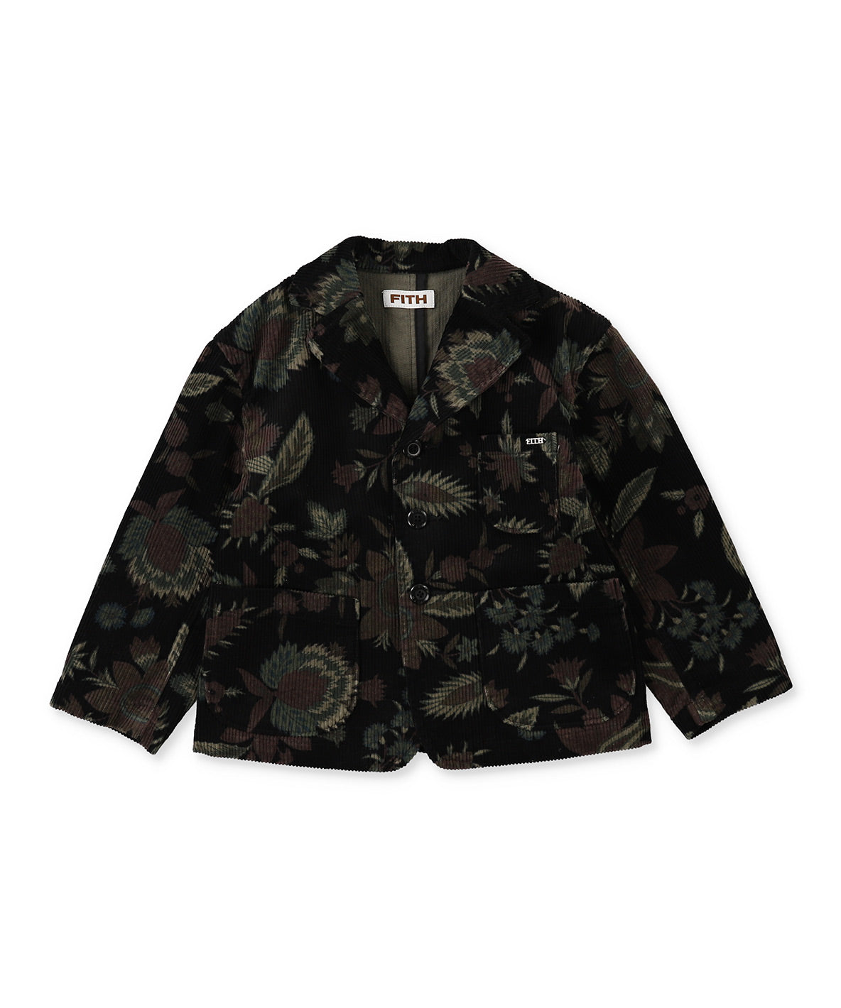 Botanical Printed Corduroy Jacket