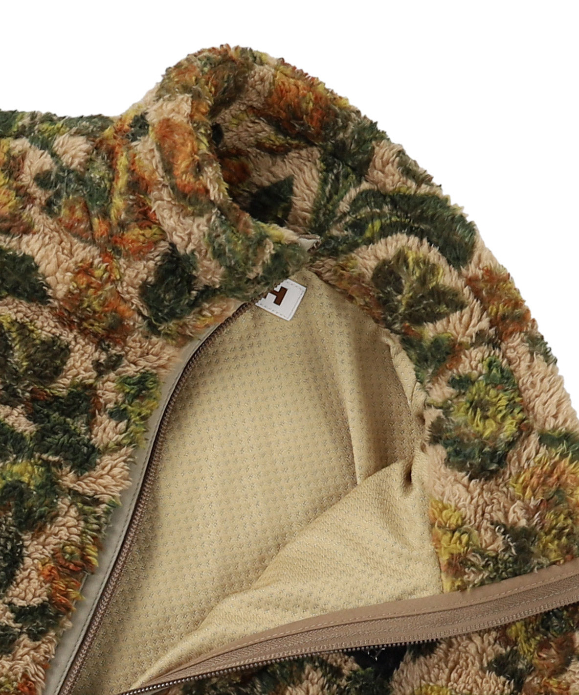 Fleece Floral Printed Blouson