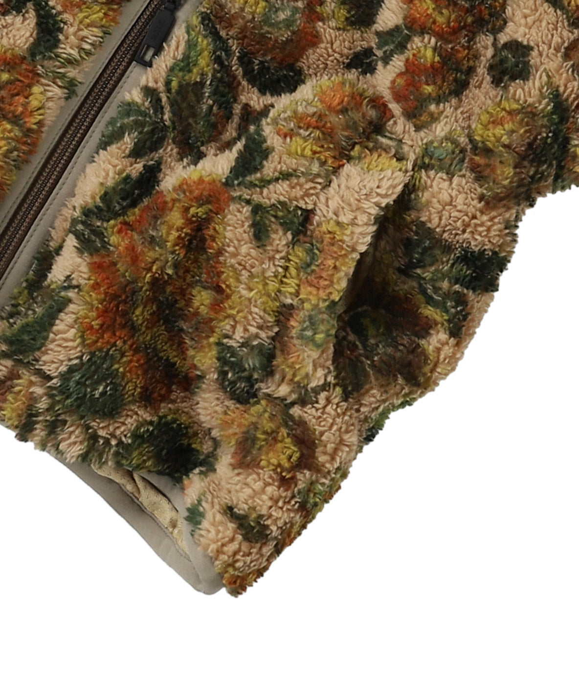 Fleece Floral Printed Blouson
