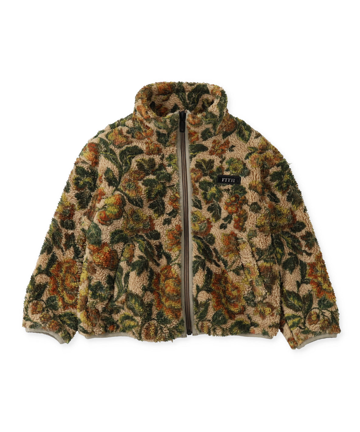 Fleece Floral Printed Blouson