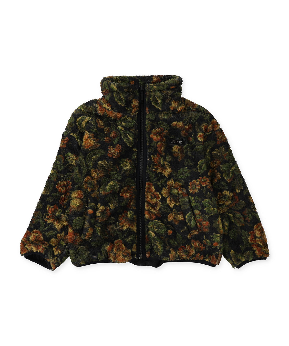 Fleece Floral Printed Blouson