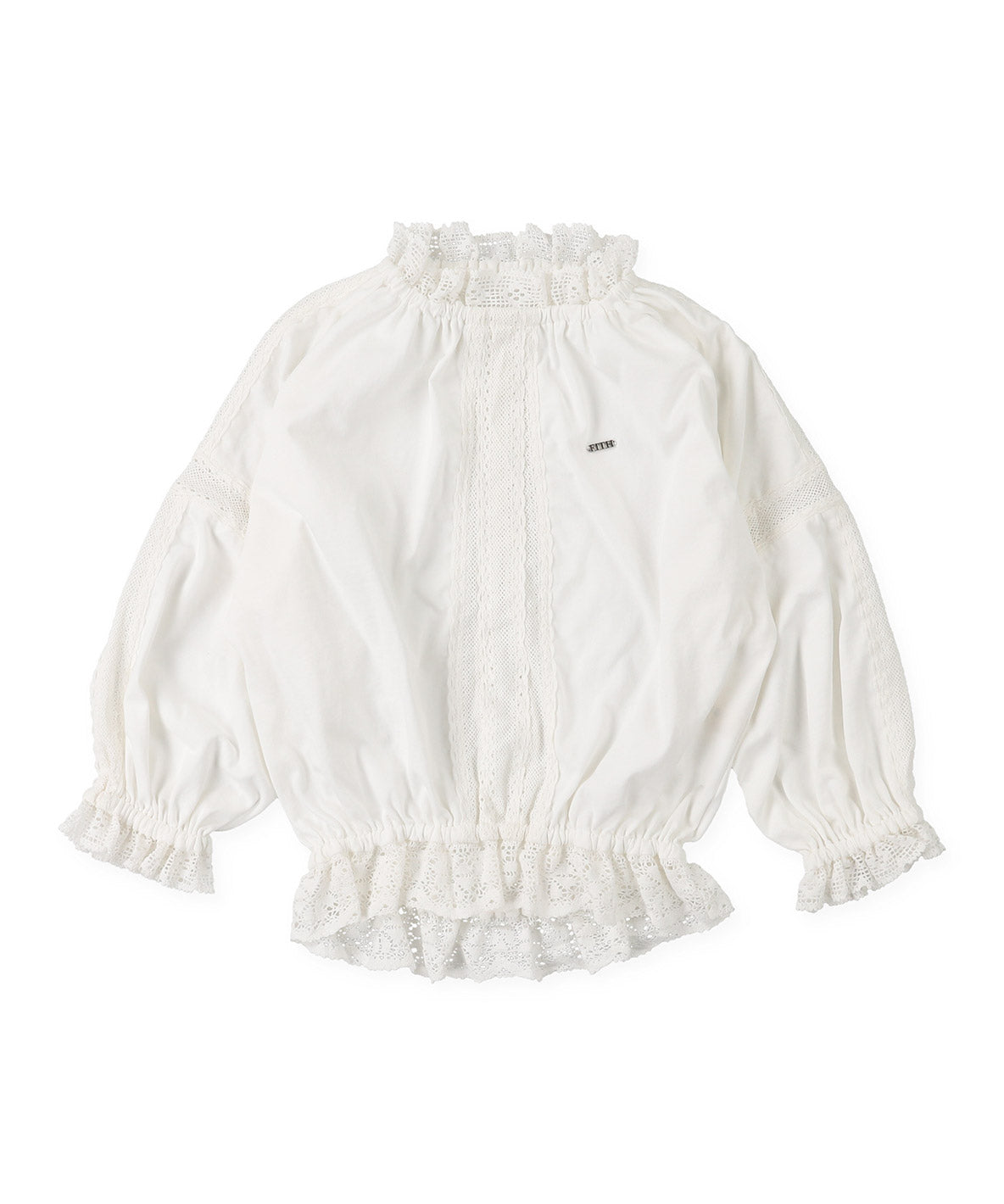 Lace Smocked T-shirt