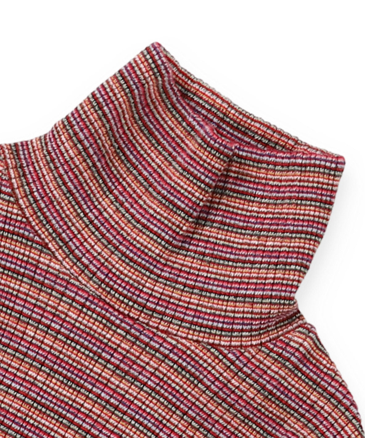 Random Multi Striped Highneck T-shirt