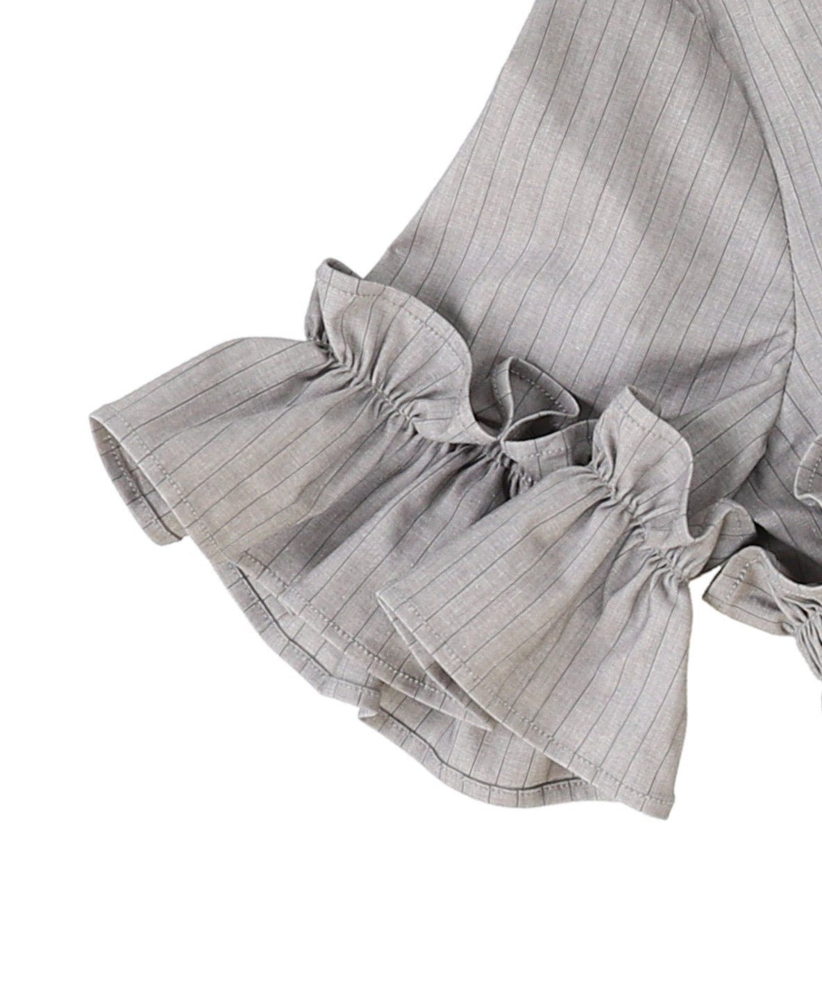 BACKLASH Linen Frilly Blouse