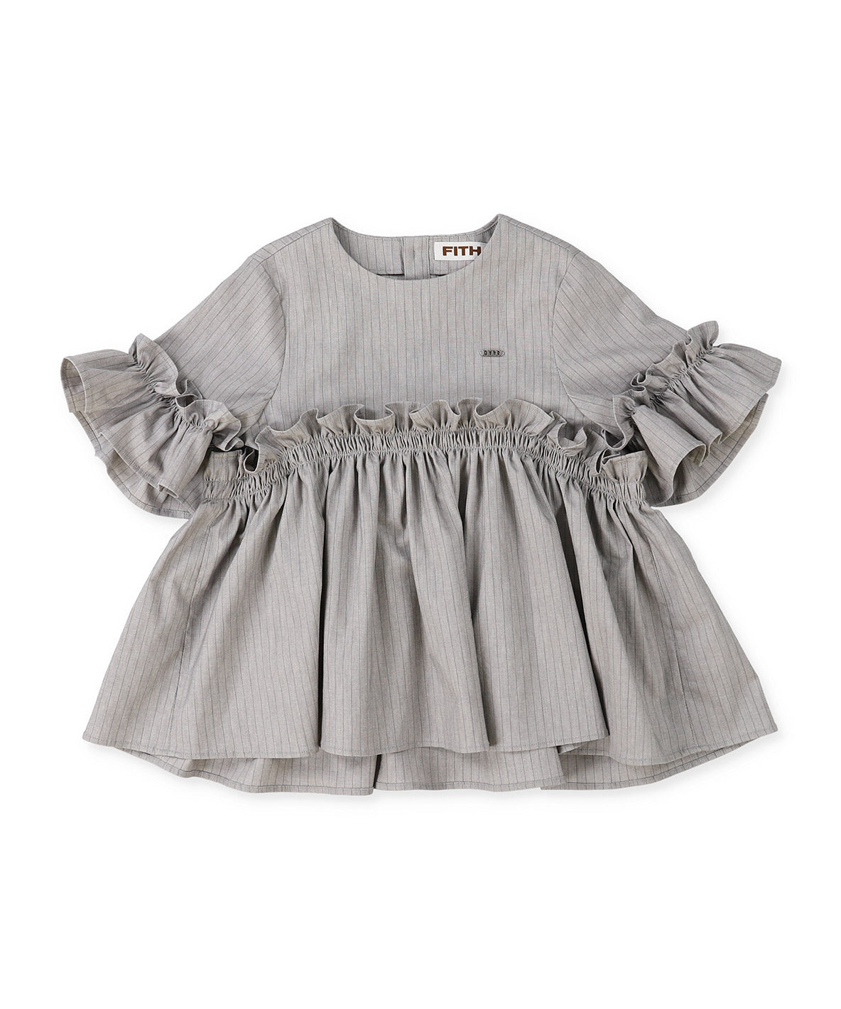BACKLASH Linen Frilly Blouse