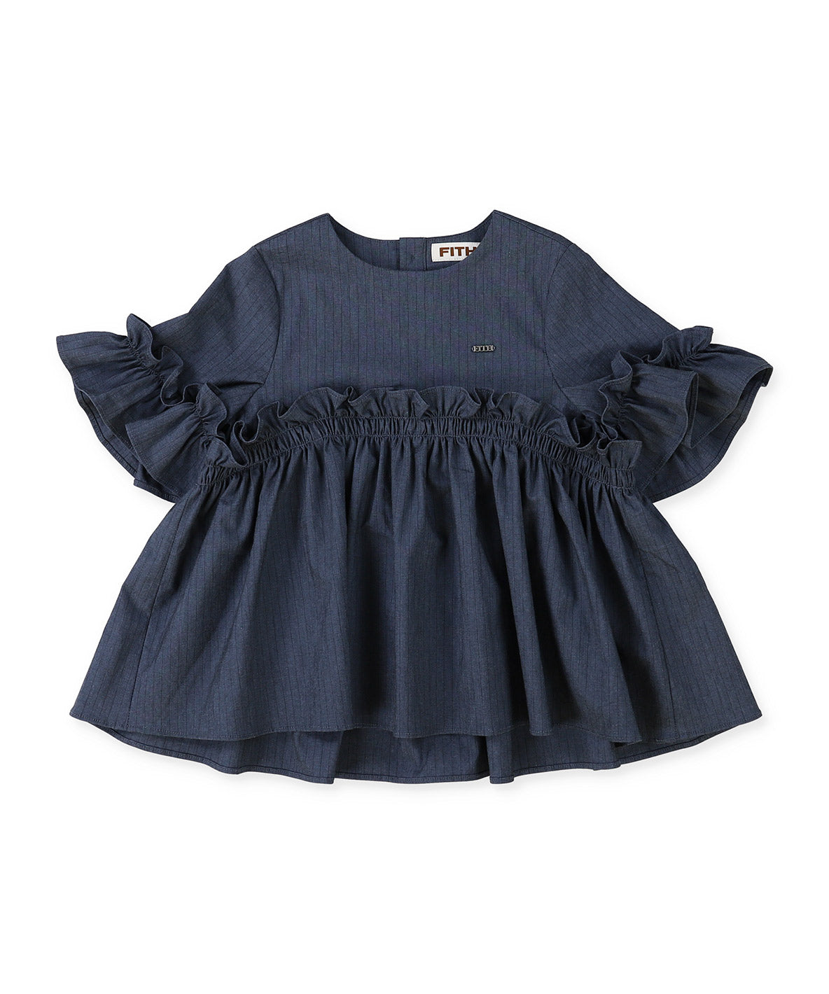 BACKLASH Linen Frilly Blouse