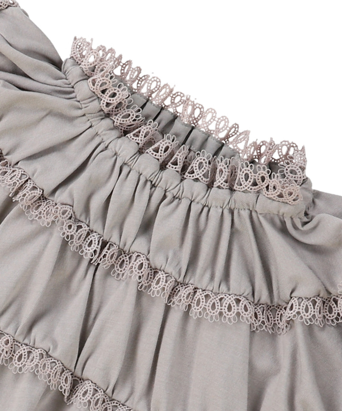 Lace Smocked Tee