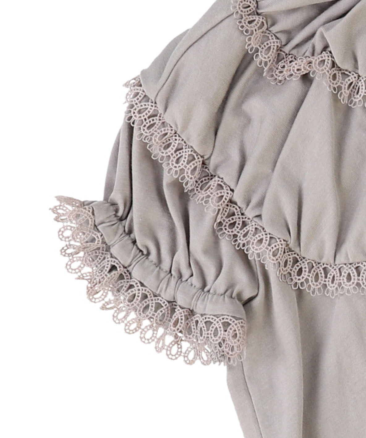 Lace Smocked Tee