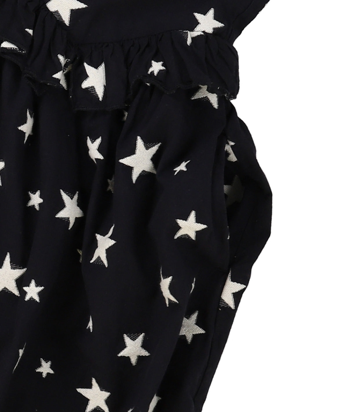 Star Jacquard Frilly Dress