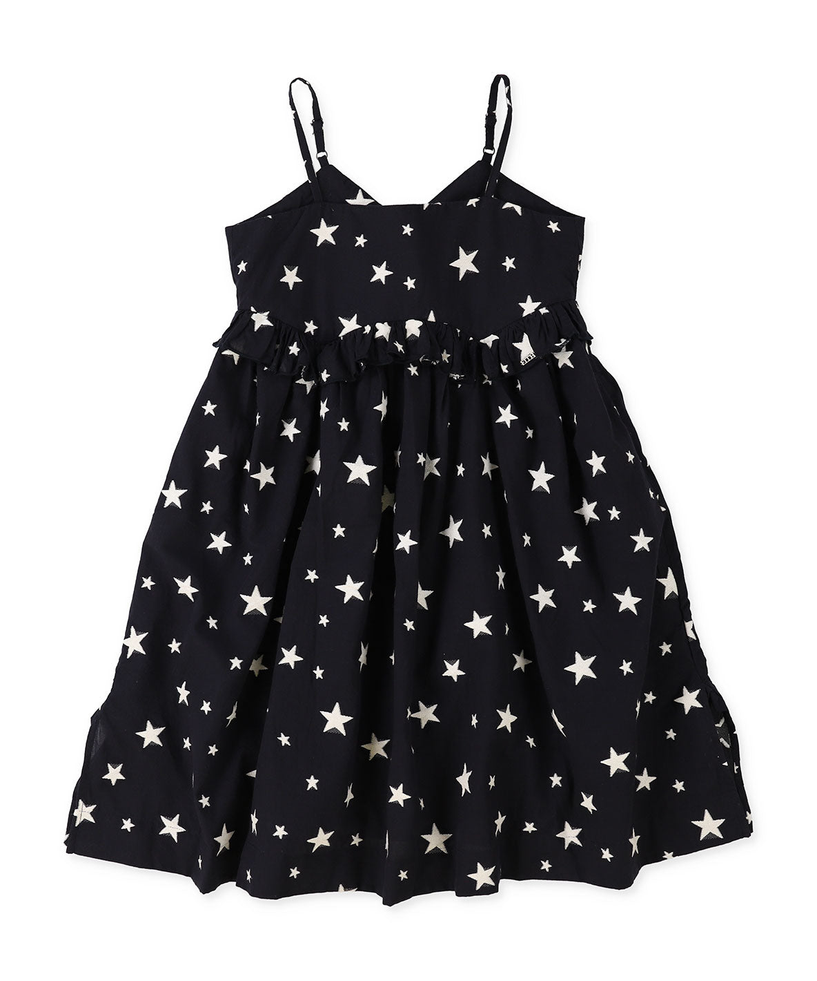 Star Jacquard Frilly Dress