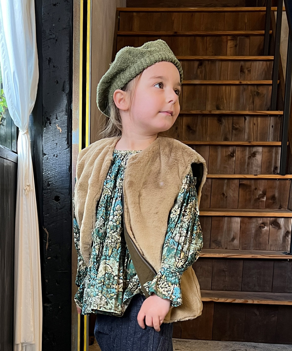 Reversible Taffeta Fur Vest