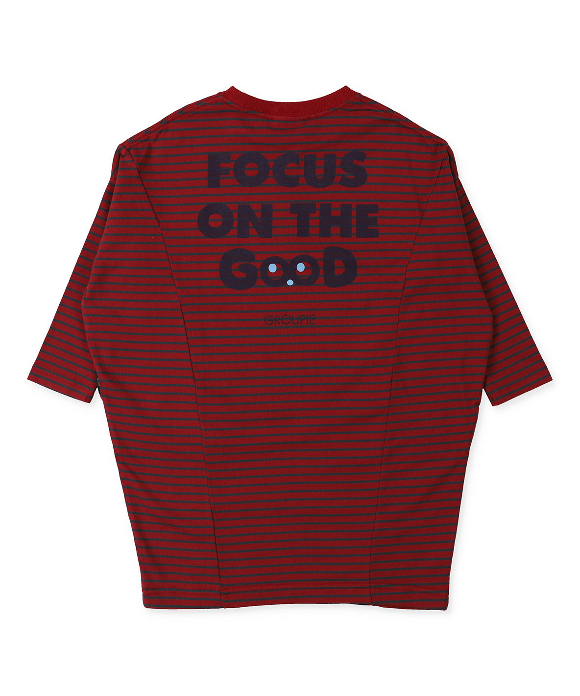 Striped FOCUS Tent-silhouette L/S Dress