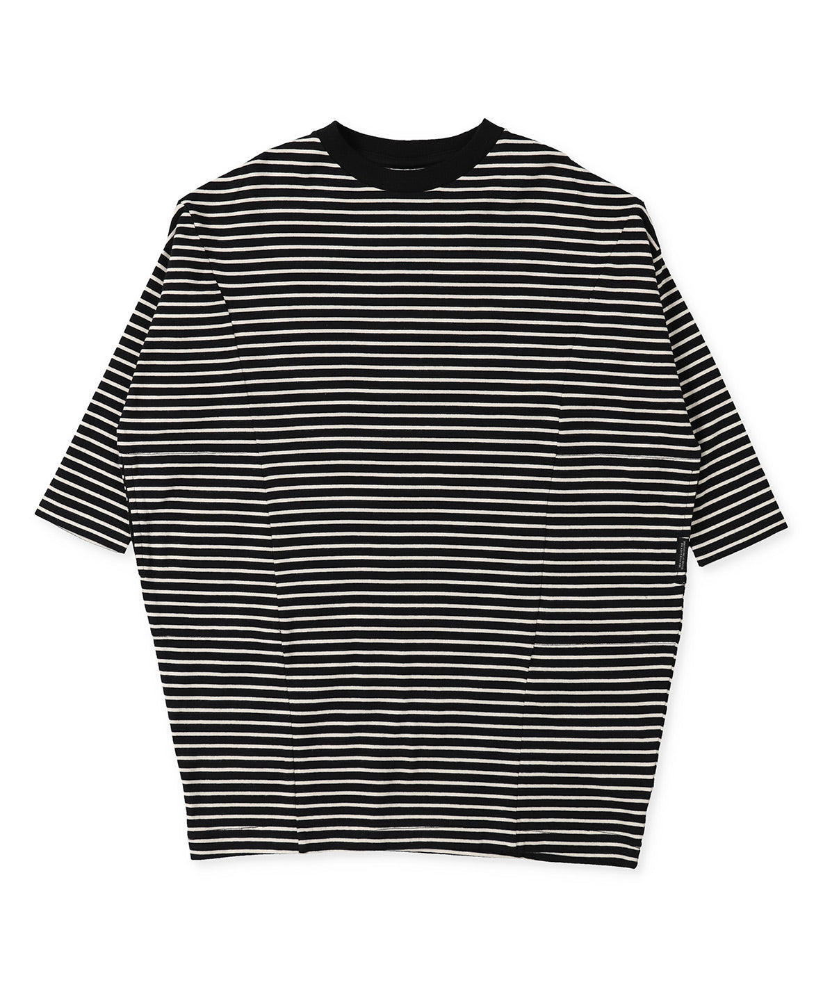 Striped FOCUS Tent-silhouette L/S Dress
