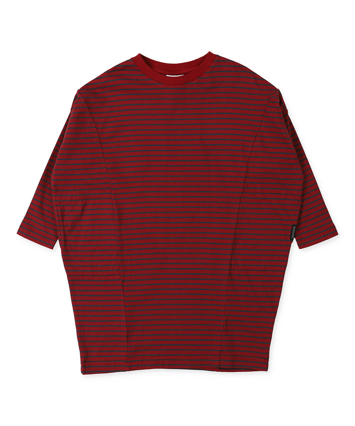 Striped FOCUS Tent-silhouette L/S Dress