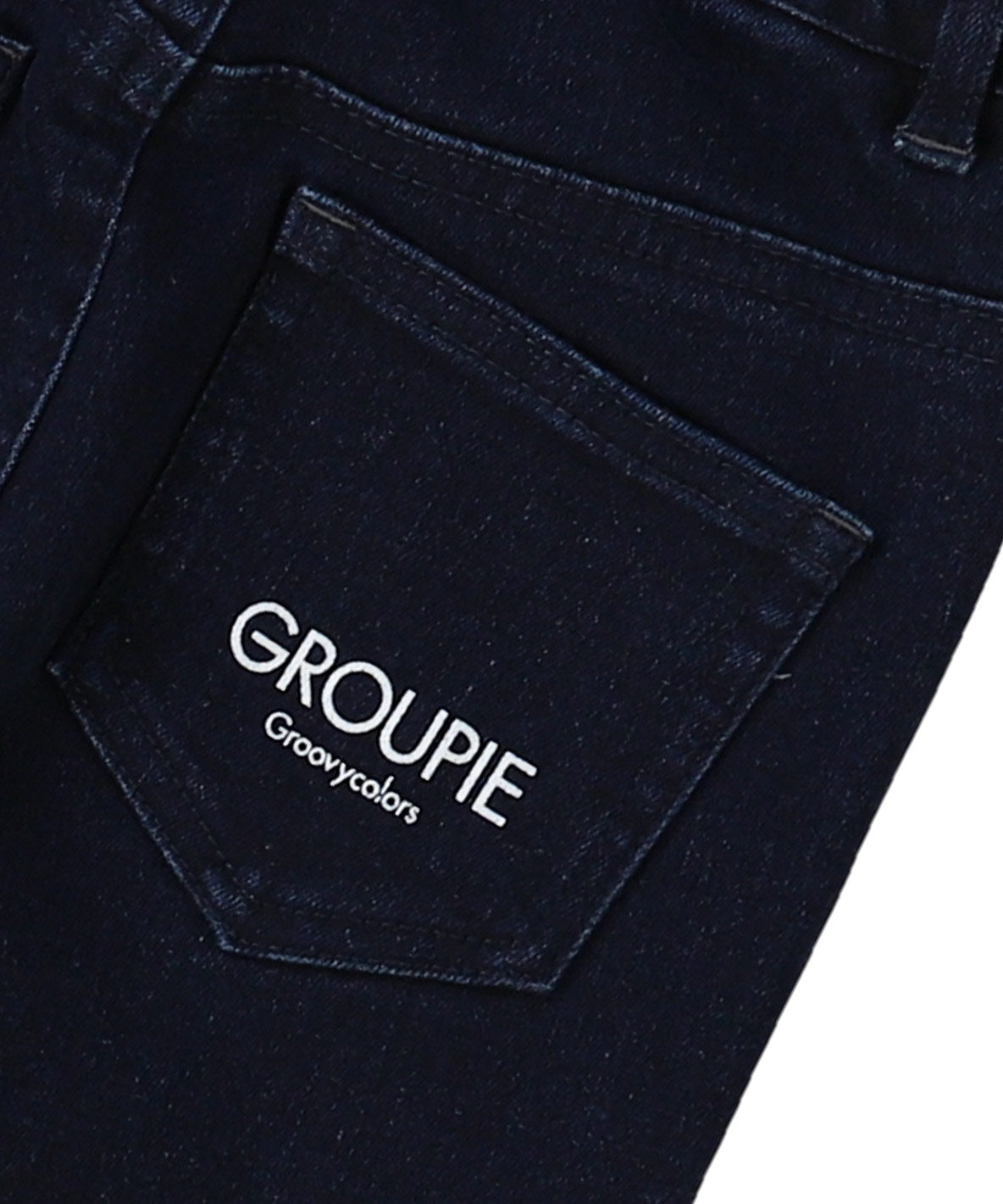 Stretchy Denim Slits Pants