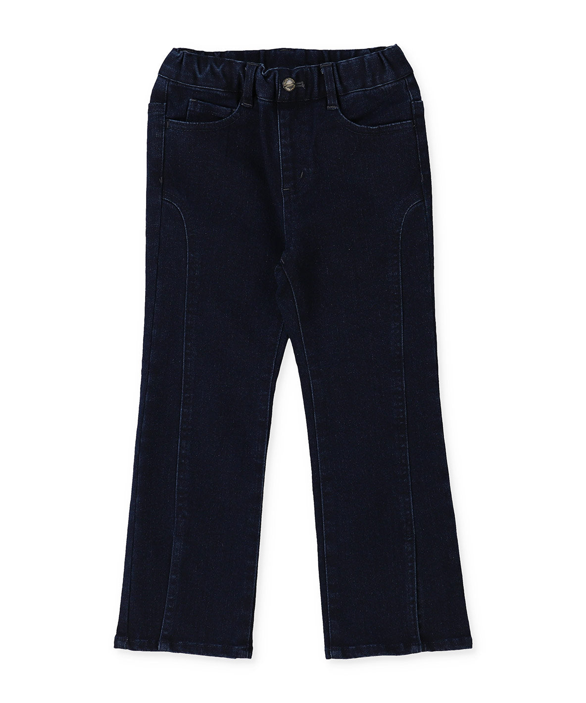 Stretchy Denim Slits Pants
