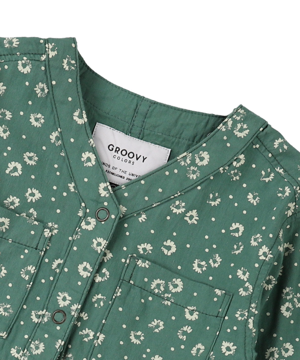 Flower and Dot Knee-length Dress