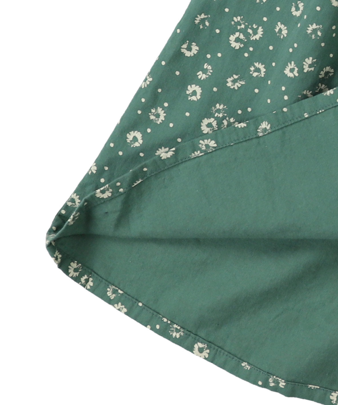 Flower and Dot Knee-length Dress