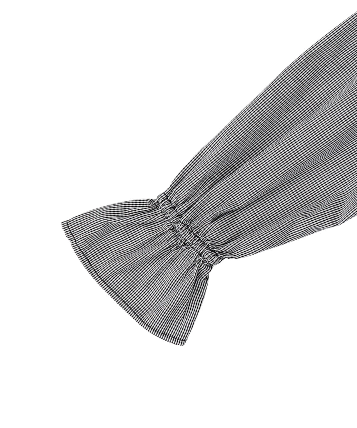 Ruffled High Gauge Cotton Blouse