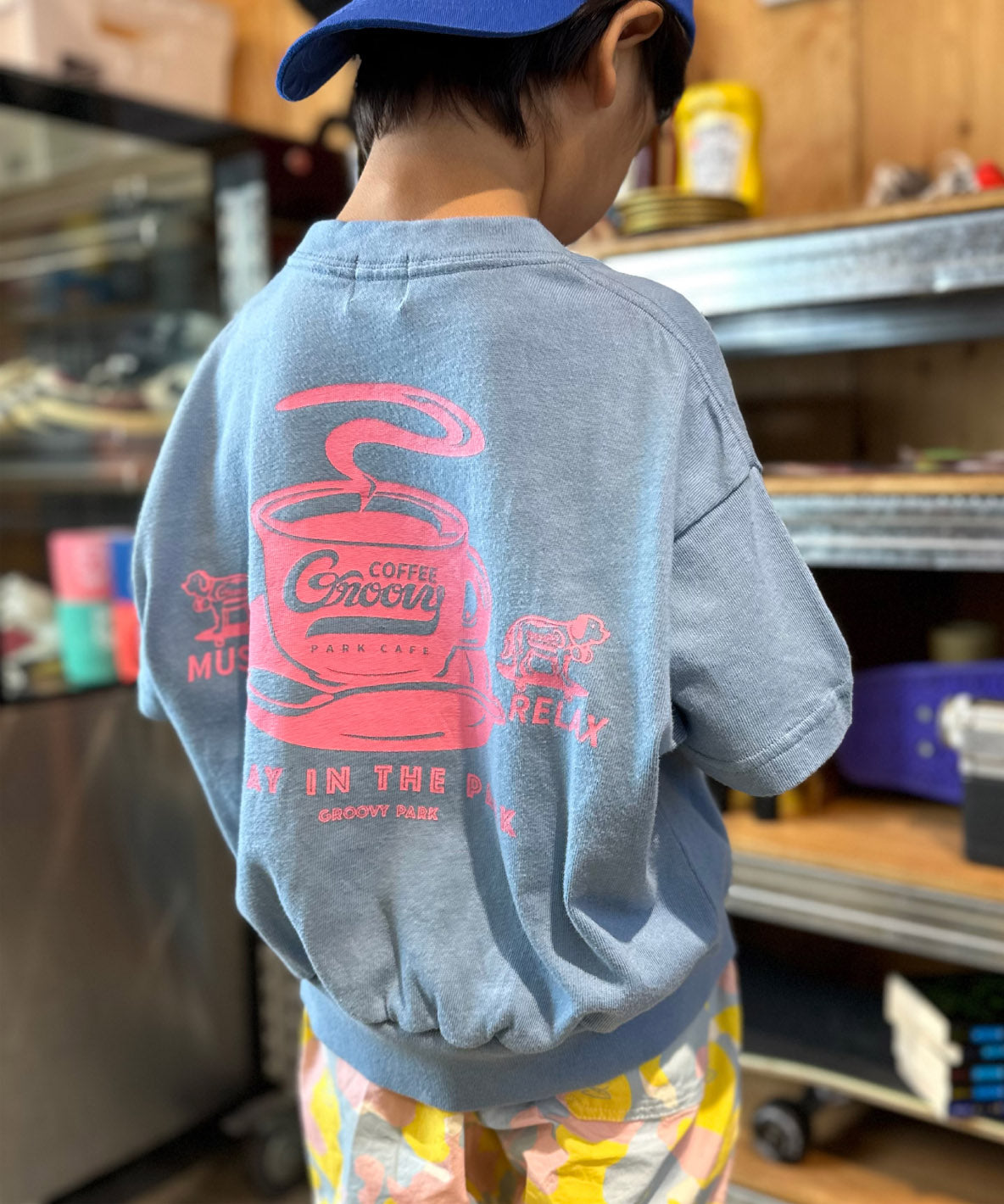 Cotton Jersey GROOVY PARK CAFE TEE