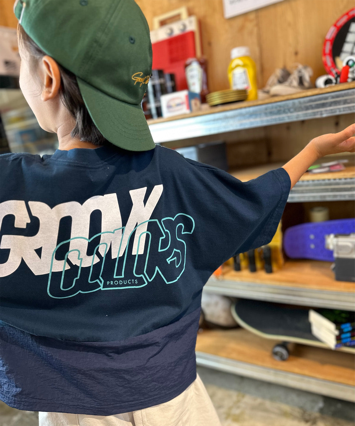 Cotton Jersey Switched Wide TEE