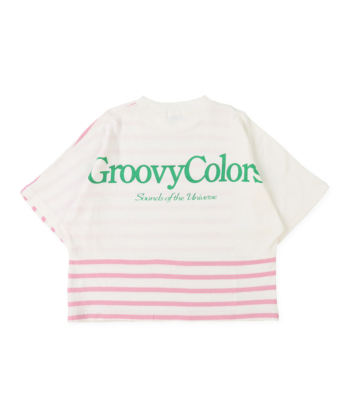 Cotton Jersey Striped Switched Wide TEE