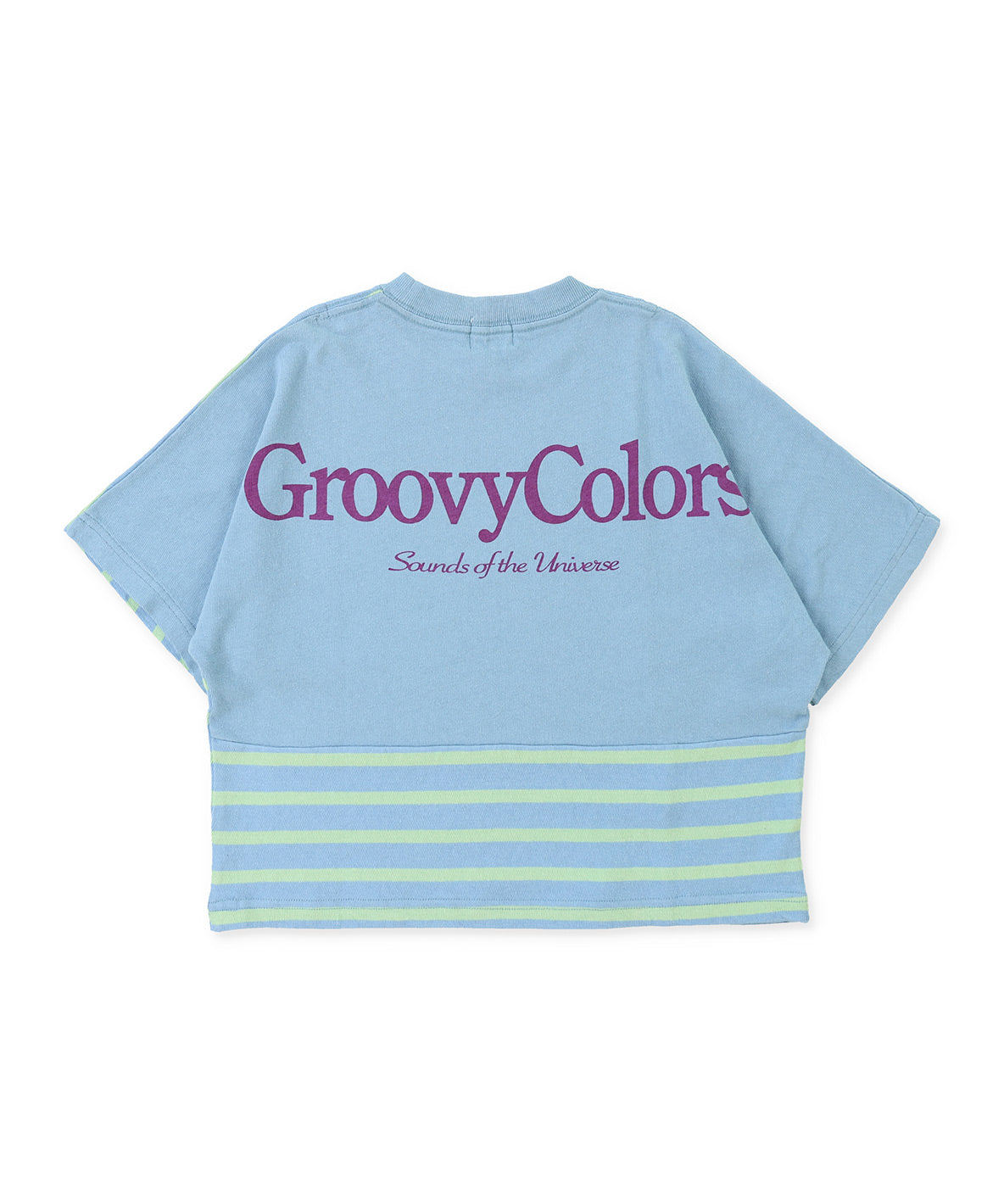 Cotton Jersey Striped Switched Wide TEE