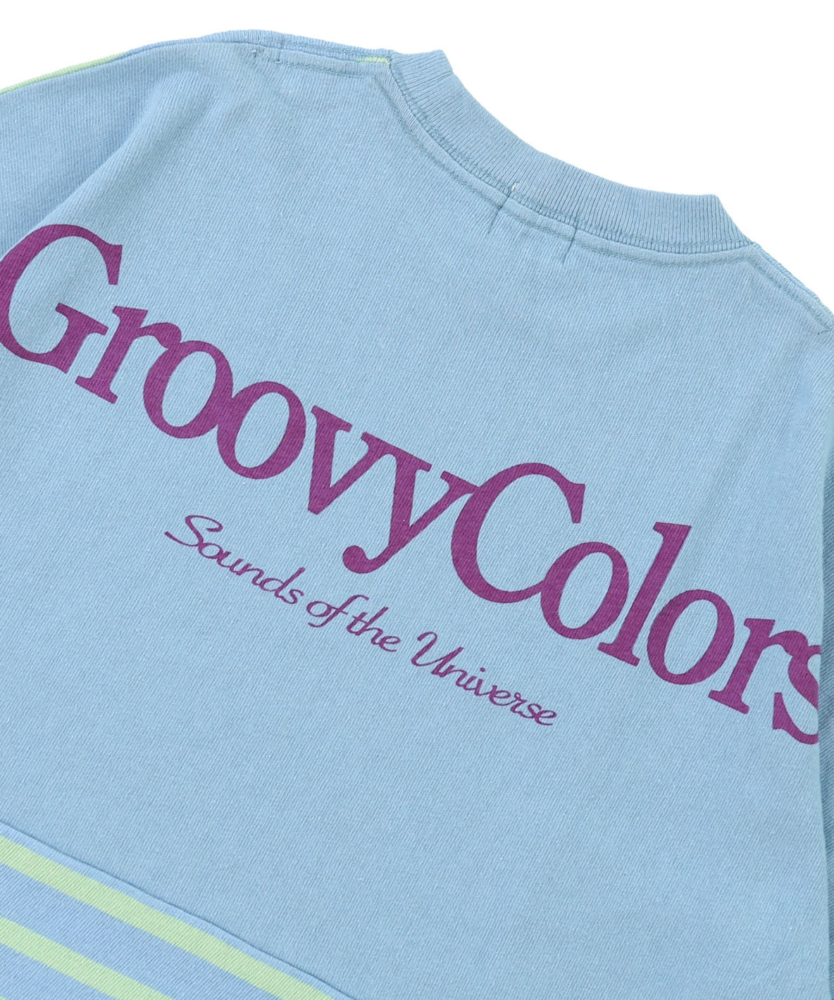 Cotton Jersey Striped Switched Wide TEE