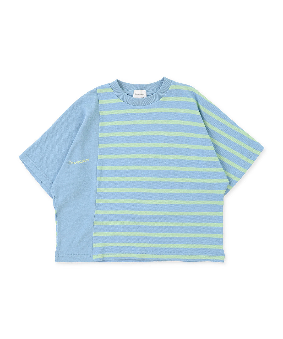 Cotton Jersey Striped Switched Wide TEE