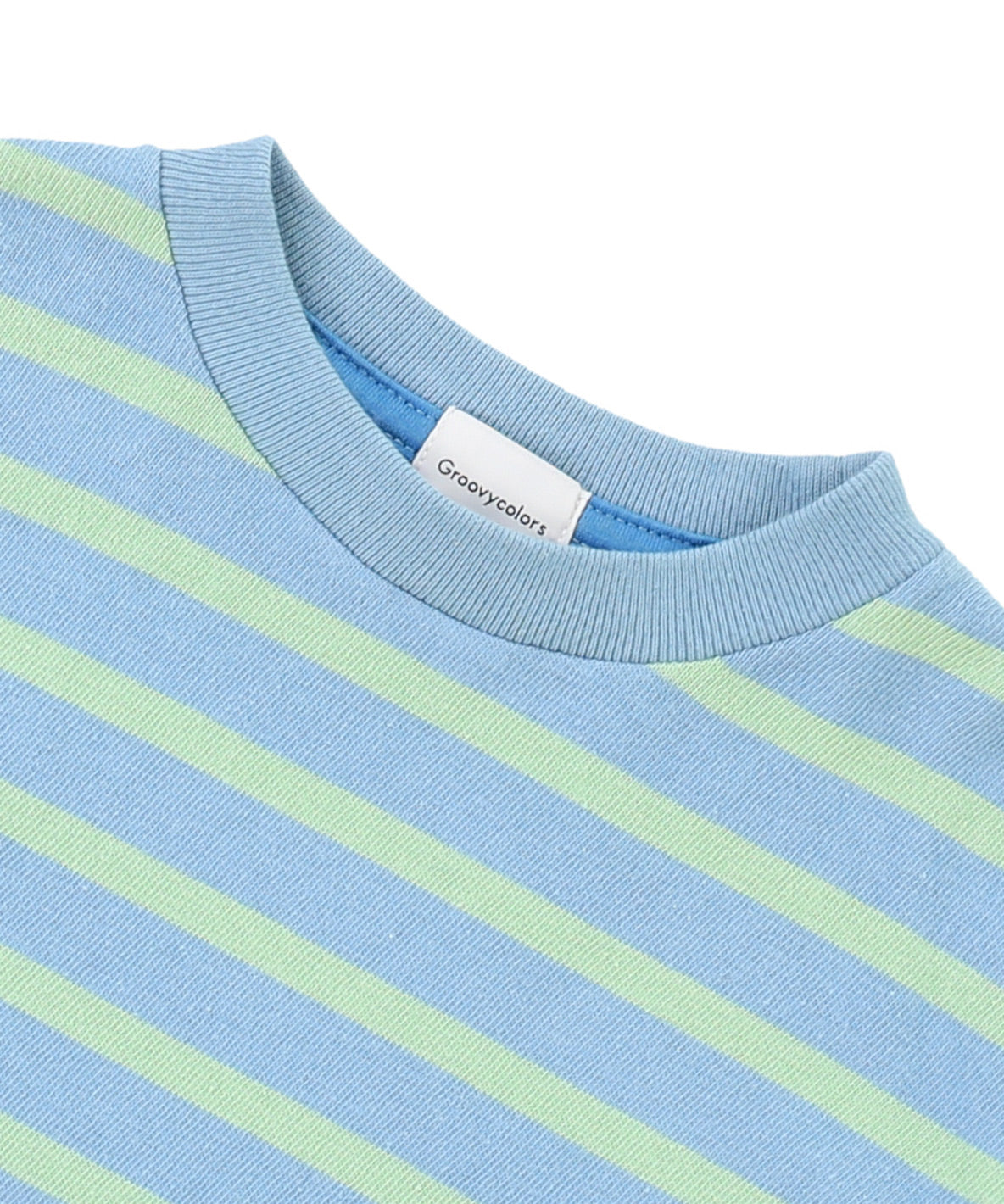 Striped Side Slit WIDE TEE