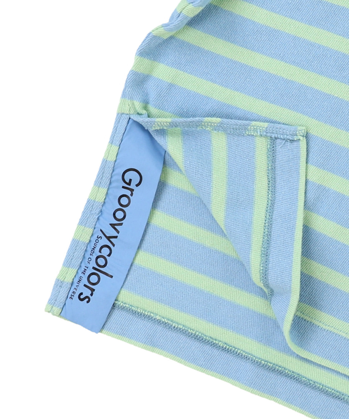 Striped Side Slit WIDE TEE