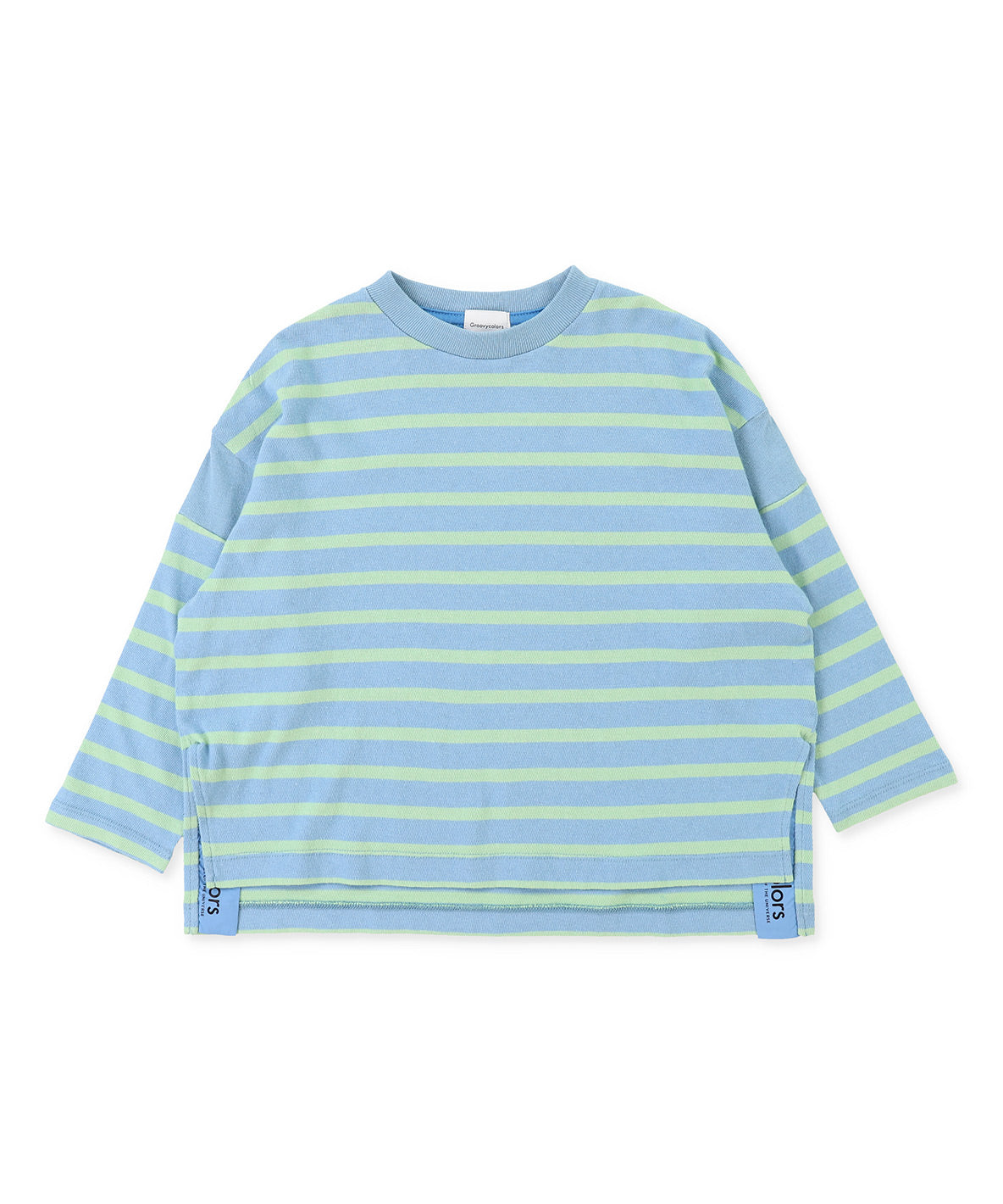 Striped Side Slit WIDE TEE